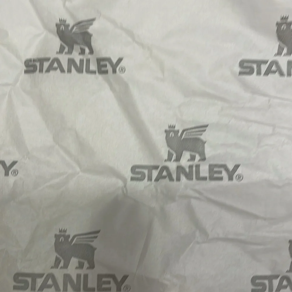 Stanley White Branded White and Gray Tissue Paper